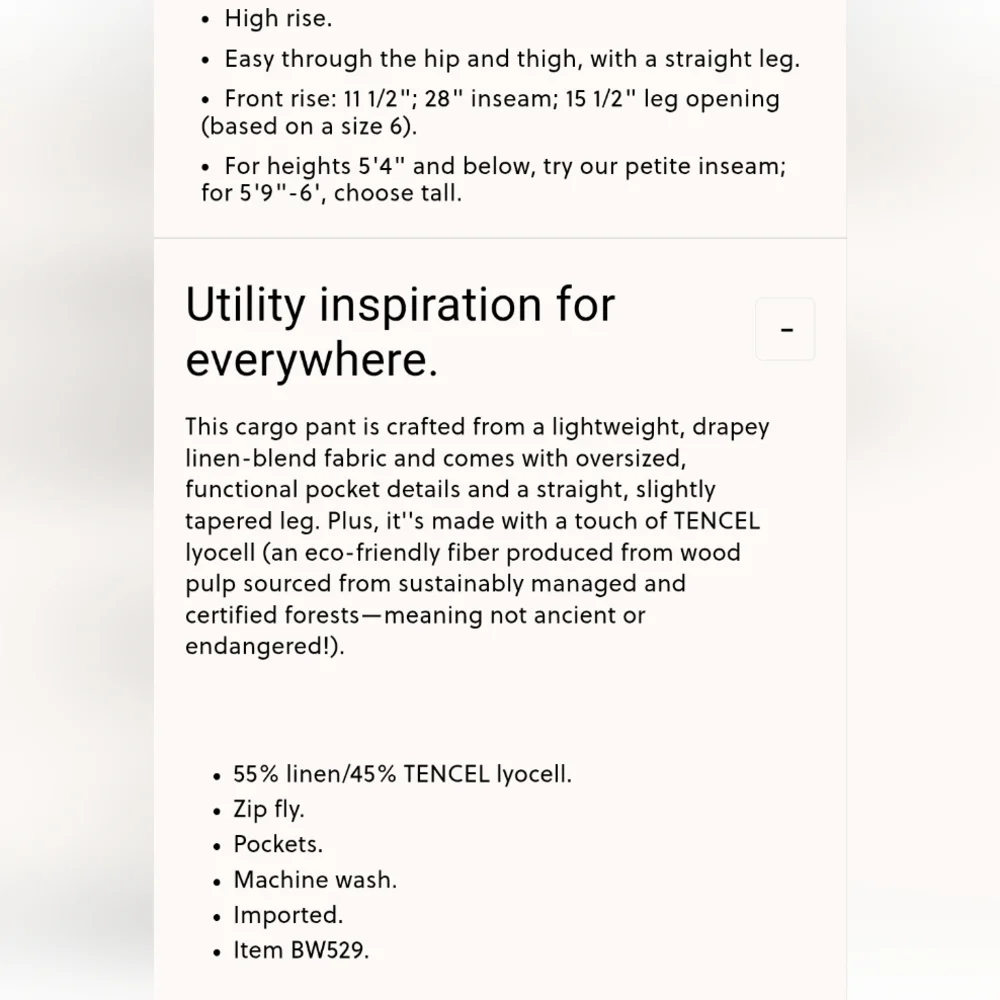 NWT J. Crew Seaside Cargo Linen Pants Size 0 - Picture 9 of 9